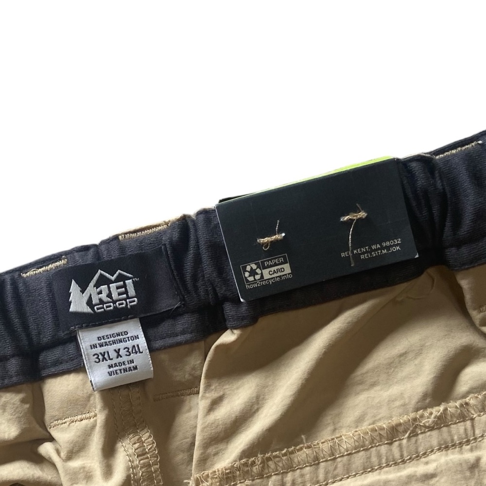 NWT REI Pants Sahara Clasaic Convertible Hybrid Shorts Sandcastle Tan 3XL - Picture 5 of 15